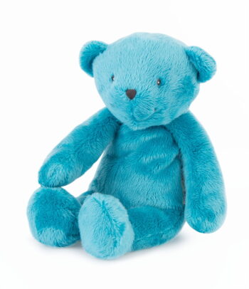 Pluszowy miś niebieski maskotka dla dziecka 30 cm. Moulin Roty Maskotka miś niebieski 30cm