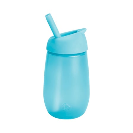Niebieski kubek niekapek z otwieraną słomką dla dziecka 296 ml. munchkin Kubek niekapek z otwieraną słomką niebieski 296 ml
