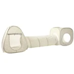 Zestaw namiotów dla dzieci z tunelem beżowy w kratkę 3w1. 3 Sprouts Zestaw Namiotów dla Dzieci z Tunelem 3w1 Gingham Beige