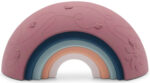 Drewniana tęcza sensoryczna w kolorach ziemi z motywem kwiatów i owadów dla dziecka. Jellystone Designs Jellystone Tęcza sensoryczna Over the rainbow Earth 5el. kolory ziemi