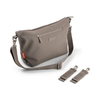 Torba do wózka w kolorze taupe z paskiem na ramię i dodatkowymi mocowaniami organizer do wózka. Done by Deer Torba do Wózka Taupe