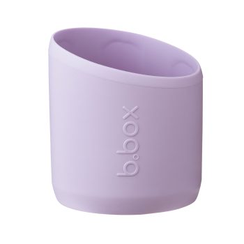 Fioletowa nakładka silikonowa na butelkę 690 ml dla dziecka. b.box Nakładka na butelkę 690ml Lilac Love