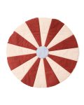 Okrągła mata do zabawy dla dziecka w czerwono kremowe pasy z niebieskim środkiem. Kid’s Concept Mata do zabawy Circus czerwona