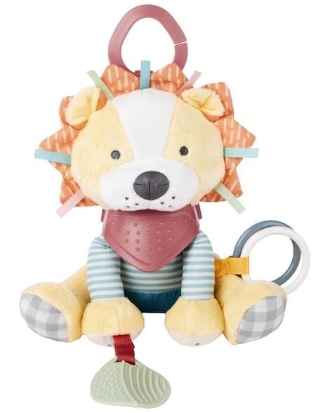 Zawieszka pluszowa lew z gryzakiem i elementami sensorycznymi dla niemowlaka. Skip Hop Zawieszka Aktywna Bandana Buddies Lew