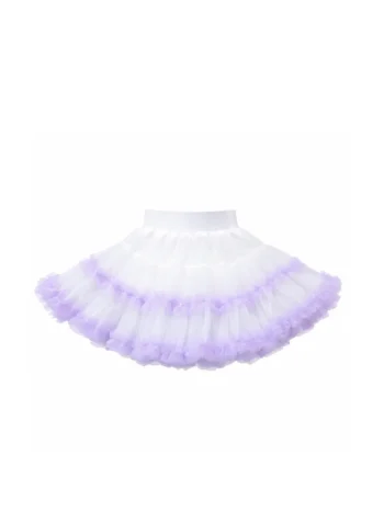 Spódniczka tutu tiulowa biała z fioletowym ombre dla dziewczynki. Fig&Pear Spódniczka tutu Lilac Dip-Dye