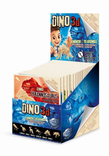 Drewniany model dinozaura do samodzielnego montażu figurka edukacyjna dla dzieci. Buki Drewniany model dinozaura