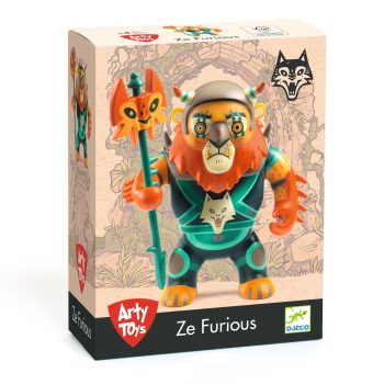 Kolorowa figurka lwa z kijem dla dzieci z serii Arty Toys. Djeco Figurka Arty Toys Ze Furious