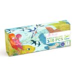 Puzzle tekturowe 350 elementów z ilustracją dzieci i ptaków na tle nieba dla dzieci. Djeco Puzzle tekturowe PO DESZCZU 350 elem