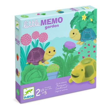 Gra planszowa z motywem ogrodu i żółwi dla dzieci od 2 do 5 lat. Djeco Gra Planszowa LITTLE MEMO GARDEN