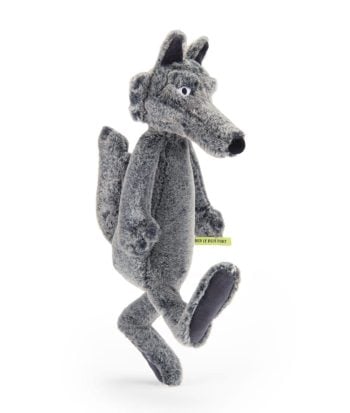 Pluszowa maskotka wilk w szarym kolorze dla dziecka. Moulin Roty Maskotka Wilk