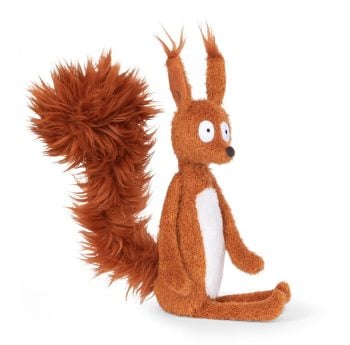 Pluszowa maskotka wiewiórka brązowa z białym brzuszkiem dla dziecka 42 cm. Moulin Roty Maskotka Wiewiórka 42 Cm