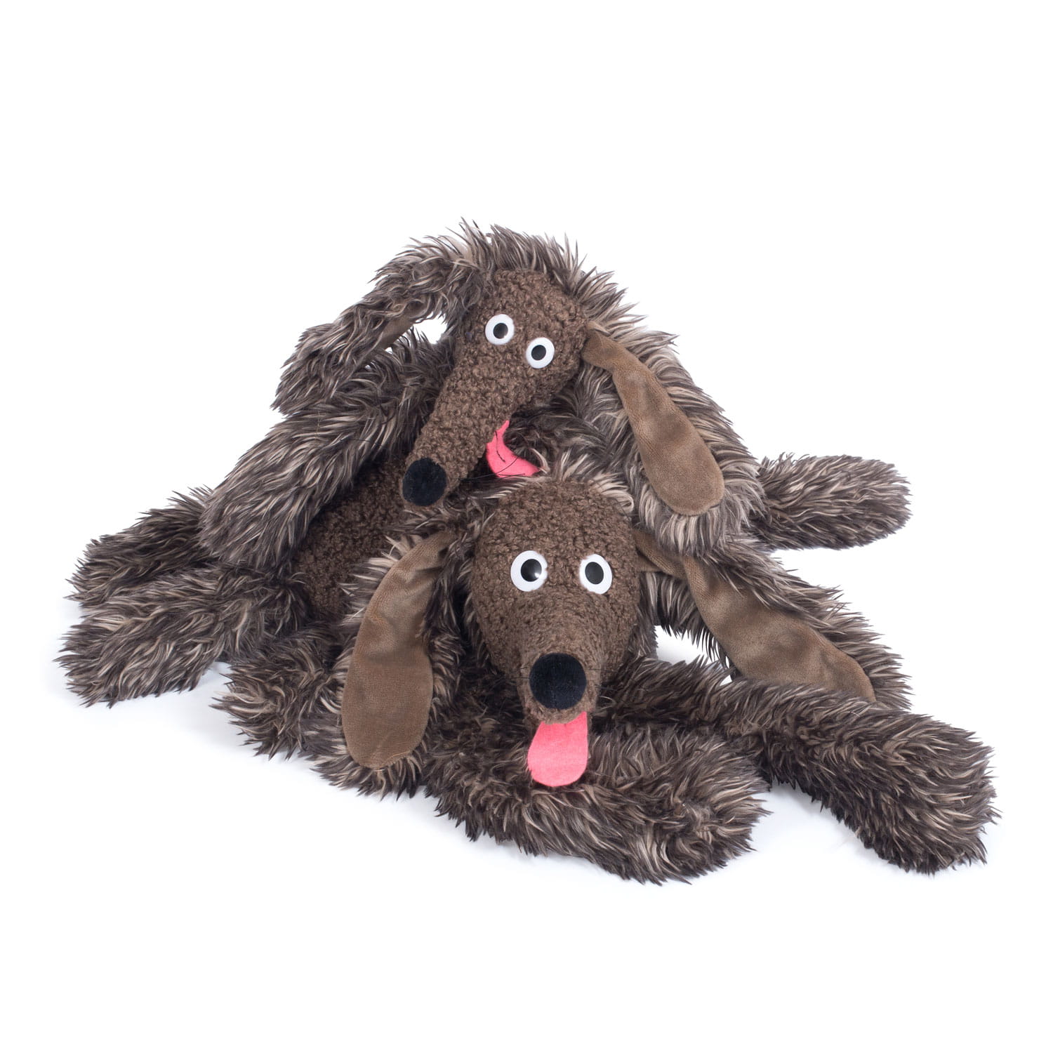 Pluszowa maskotka piesek brązowy z długimi uszami dla dziecka. Moulin Roty Maskotka Pies POURRI 36 Cm