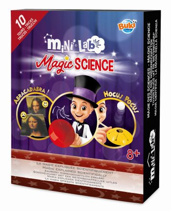 Zestaw do eksperymentów naukowych z elementami magii dla dzieci powyżej 8 lat. Buki Mini lab MAGICZNA NAUKA