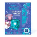 Zestaw kreatywny do samodzielnego wykonania nocnych lampek 2 sztuki dla dzieci powyżej 6 lat. Box Candiy zestaw kreatywny Nocne lampki (2 szt)