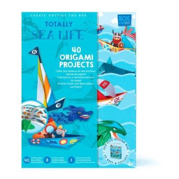 Zestaw do origami statki i podwodny świat z papierem i instrukcjami dla dzieci. Box Candiy zestaw artystyczny origami Statki i podwodny świat