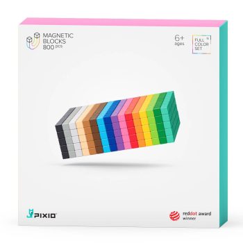 Klocki magnetyczne w różnych kolorach 800 sztuk dla dzieci powyżej 6 lat. Pixio Klocki magnetyczne 800 szt