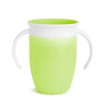 Zielony kubek treningowy z uchwytami dla dziecka 207 ml. munchkin Miracle 360° kubek treningowy z uchwytami zielony 207 ml