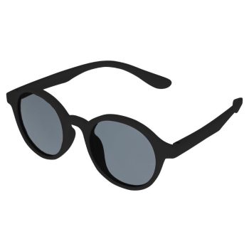 Czarne okulary przeciwsłoneczne dla dzieci w wieku 3-7 lat o okrągłych szkłach. Dooky Okulary przeciwsłon. Bali Junior BLACK 3-7 l