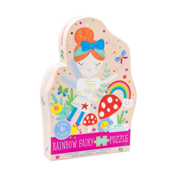 Puzzle tradycyjne 20 elementów z motywem wróżki tęczy dla dzieci. Floss&Rock Zaczarowany Świat puzzle 20 elementów