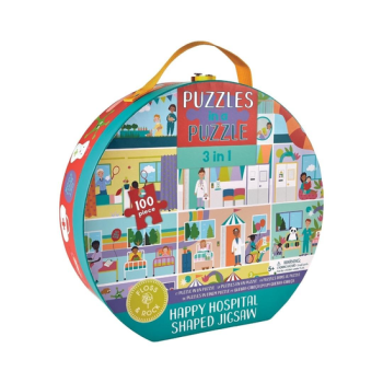 Puzzle tradycyjne 100 elementów z motywem szpitala dla dzieci. Floss&Rock Szczęśliwy Szpital Puzzle 100 Elementów