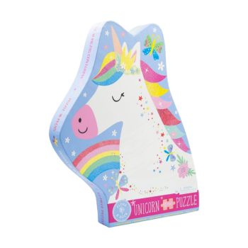 Puzzle tradycyjne 40 elementów z motywem jednorożca w pastelowych kolorach dla dzieci. Floss&Rock Zaczarowany Świat puzzle 40 elementów
