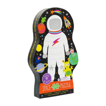 Puzzle tradycyjne 20 elementów z motywem kosmosu astronauta i planety dla dzieci. Floss&Rock Kosmos puzzle 20 elementów