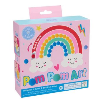 Zestaw kreatywny do tworzenia tęczowych wróżek z pomponów dla dzieci powyżej 3 lat. Floss&Rock Zestaw kreatywny Pom Pom Art Tęczowe Wróżki