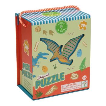 Puzzle tradycyjne 30 elementów z motywem dinozaurów dla dzieci powyżej 3 lat. Floss&Rock Puzzle 30el. Dinozaury