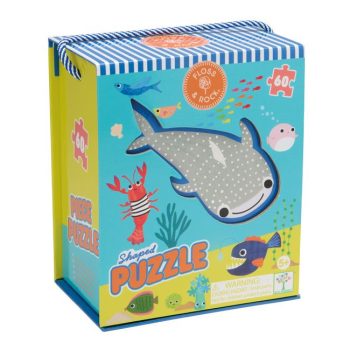 Puzzle tradycyjne 60 elementów z motywem oceanicznych zwierząt dla dzieci. Floss&Rock Puzzle 60el. Ocean