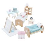 Drewniane meble dziecięce sypialnia łóżka biurko regał i akcesoria dla dzieci. Le Toy Van Sypialnia dziecięca Daisylane