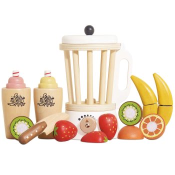 Drewniany blender z zestawem owoców do zabawy dla dzieci. Le Toy Van Drewniany blender + zestaw owoców Fruit & Smooth