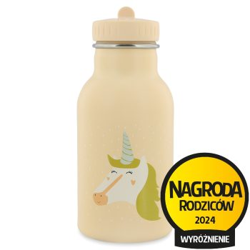 Butelka termiczna dla dziecka kremowa z nadrukiem jednorożca 350 ml. Trixie Baby Jednorożec Butelka Termiczna 350 ml