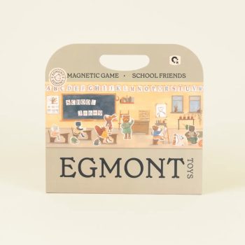 Magnetyczna gra edukacyjna układanka z motywem szkolnych zwierząt dla dzieci. Egmont Toys Układanka gra magnetyczna Szkolni przyjaciele