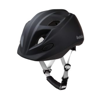 Czarny dziecięcy kask rowerowy rozmiar XS 48-52 cm z regulowanym paskiem. Bobike KASK dla dzieci XS 48-52cm Urban Black