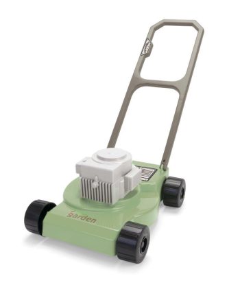 Zielona plastikowa kosiarka do trawy zabawka do piasku dla dzieci. Dantoy Kosiarka do trawy