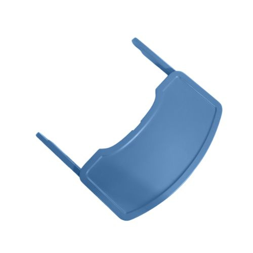 Niebieska tacka do krzesełka dziecięcego z uchwytami do montażu dla dziecka. BabyDan DanTray tacka do krzesełka DanChair cornflower blue