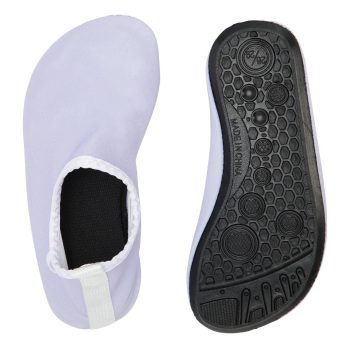 Fioletowe buty do pływania dla dzieci rozmiar 24 25 z czarną podeszwą. Vanilla Copenhagen Buty do pływania UV dla dzieci Lavender 24/25