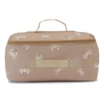 Beżowa torba termiczna na lunch z nadrukiem małych krabów dla dziecka. Vanilla Copenhagen Torba termiczna Cooler Bag NEO CRABY Oak