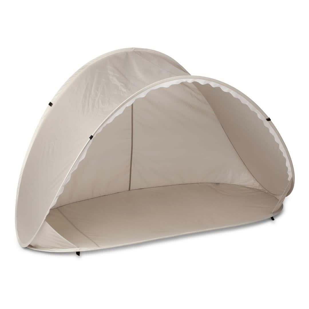 Duży szary namiot plażowy pop-up z filtrem UV50+ dla rodziny. Vanilla Copenhagen Namiot plażowy Pop-Up Family duży grey UV50+
