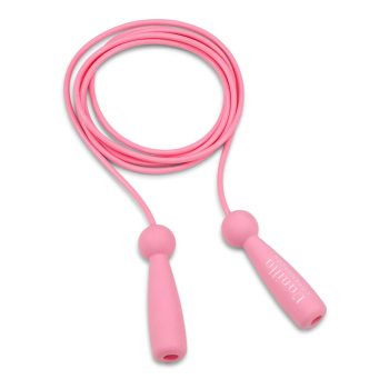 Różowa silikonowa skakanka z okrągłymi rączkami do ćwiczeń. Vanilla Copenhagen Silikonowa skakanka PINK