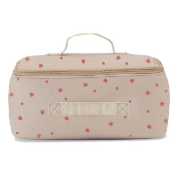 Beżowa torba termiczna na lunch w czerwone biedronki z uchwytem dla mamy. Vanilla Copenhagen Torba termiczna Cooler Bag NEO Lady Lovebug