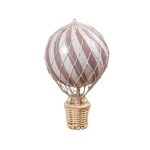 Balon dekoracyjny w kolorze pudrowego różu z wiklinowym koszykiem. Filibabba Balon 10 cm Dusty Rose