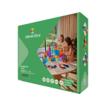 Klocki magnetyczne w różnych kolorach 110 elementów dla dzieci powyżej 3 lat. Cleverclixx Klocki magnetyczne Inventive Pack Intense 110 el