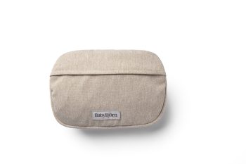 Jasnobeżowa nerka saszetka do nosidełka z tkaniny dla mamy. Babybjorn nerka/saszetka do nosidełka Woven Mélange Jasny Beż