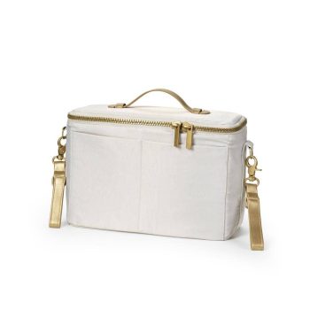 Kremowy organizer do wózka z uchwytem i odpinanym paskiem z regulacją dla mamy. Elodie Details Organizer Creamy White