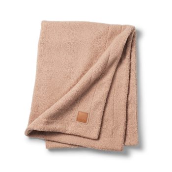 Kocyk dziecięcy różowy z miękkiego materiału bouclé. Elodie Details Kocyk Pearl Velvet Pink Bouclé