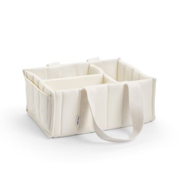 Kremowy organizer na pieluchy z uchwytami do przenoszenia. Elodie Details organizer do przewijania creamy white