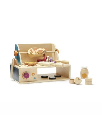 Drewniany grill stołowy do zabawy z akcesoriami dla dziecka. Kid’s Concept Grill stołowy do zabawy KID´S HUB
