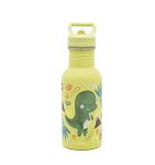 Zielony bidon termiczny 500 ml z motywem dinozaura dla dziecka. Sassi Butelka na wodę bidon 500ml Dinozaur