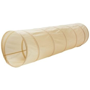 Beżowy tunel do zabawy dla dzieci z siateczkowego materiału. 3 Sprouts Tunel do Zabawy Beige